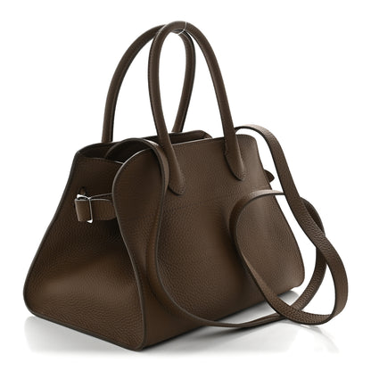 The Row Matte Grained Calfskin Soft Margaux 10 Bag Chevre 3 of 9
