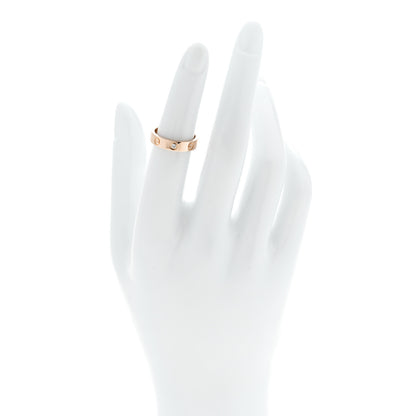 Cartier 18K Pink Gold Diamond 4mm LOVE Wedding Band Ring 49 5 2 of 6