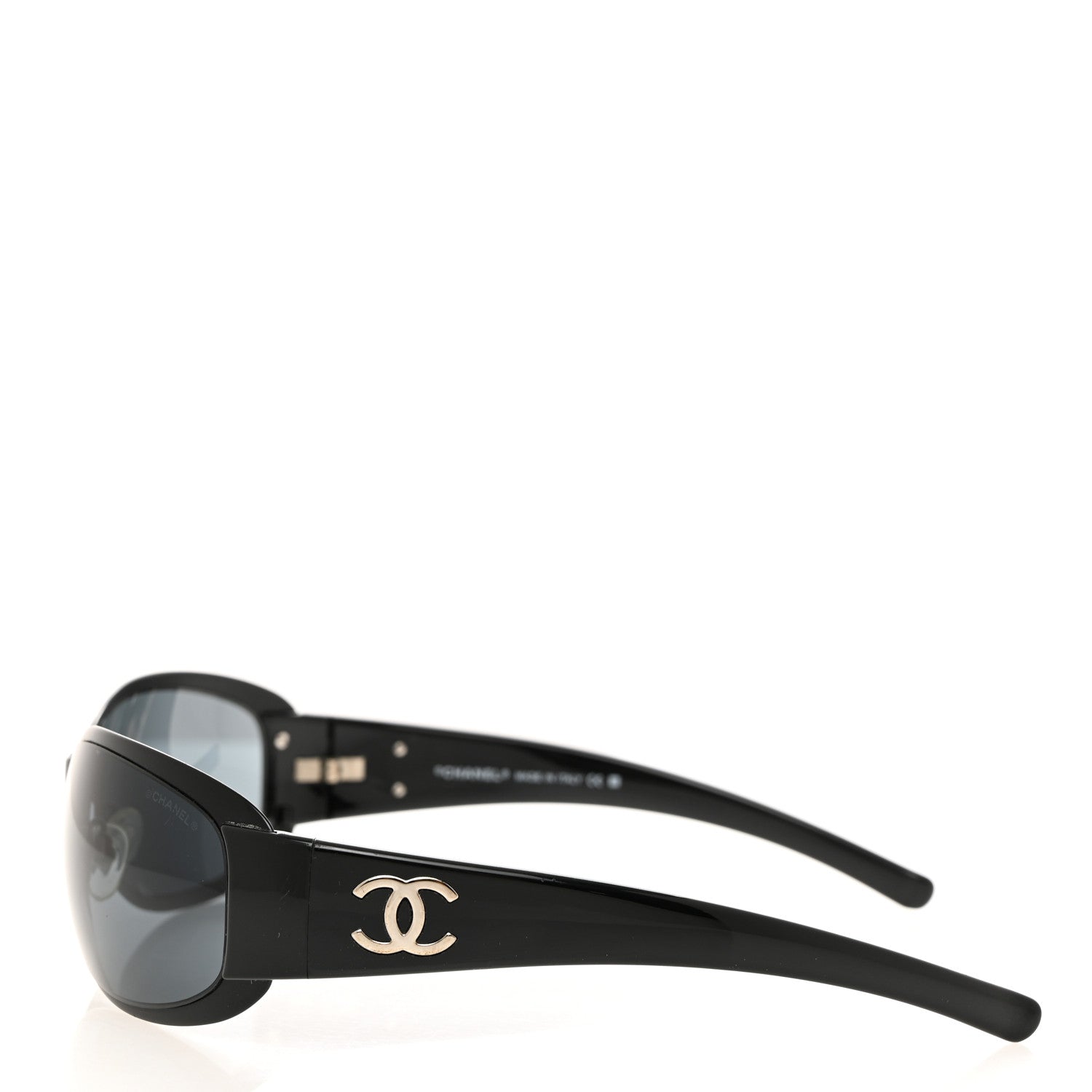 Chanel Acetate CC Sunglasses 4116 Black Black 3 of 9