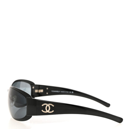 Chanel Acetate CC Sunglasses 4116 Black Black 3 of 9