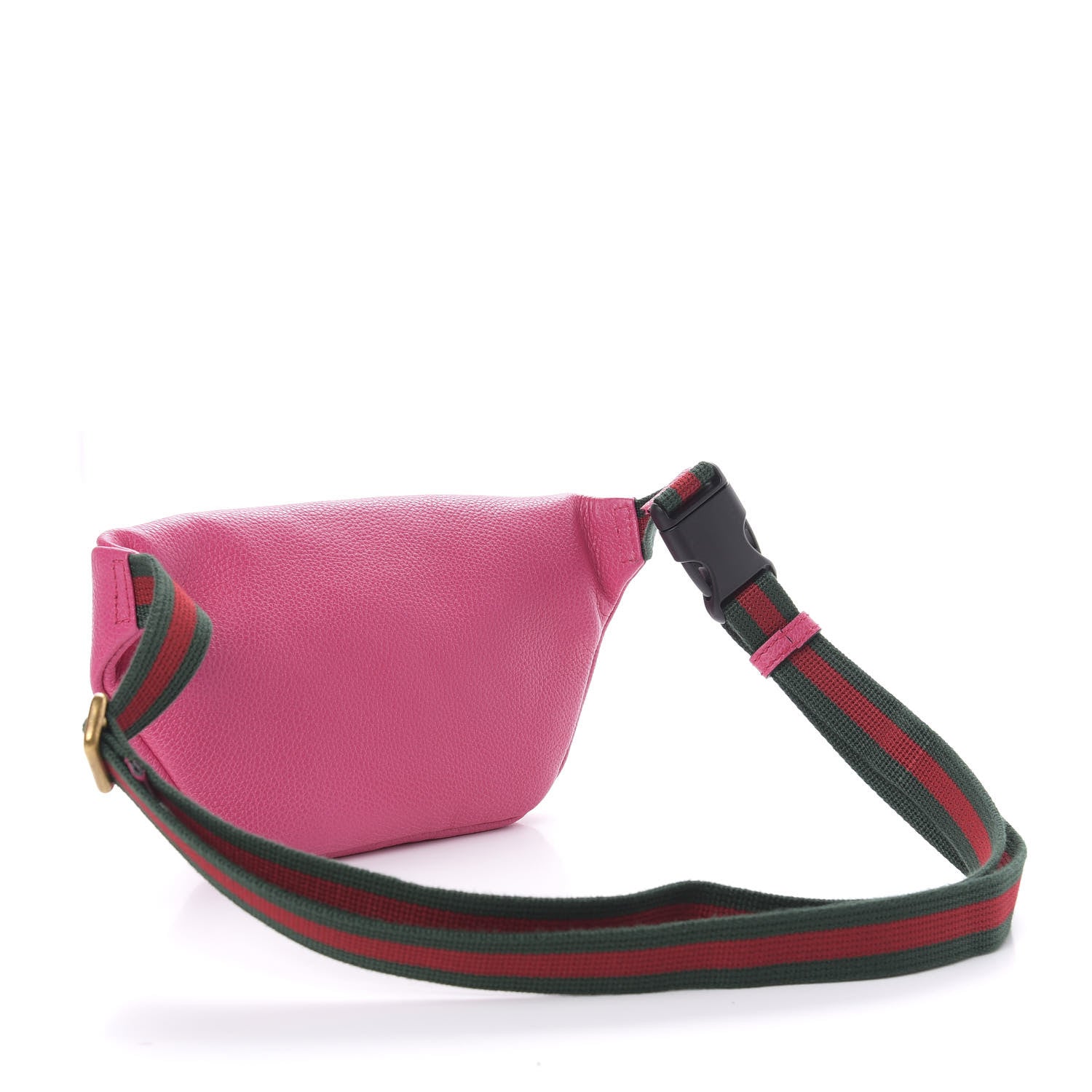 Gucci Grained Calfskin Small Logo Belt Bag Box Pink Green 3 of 10