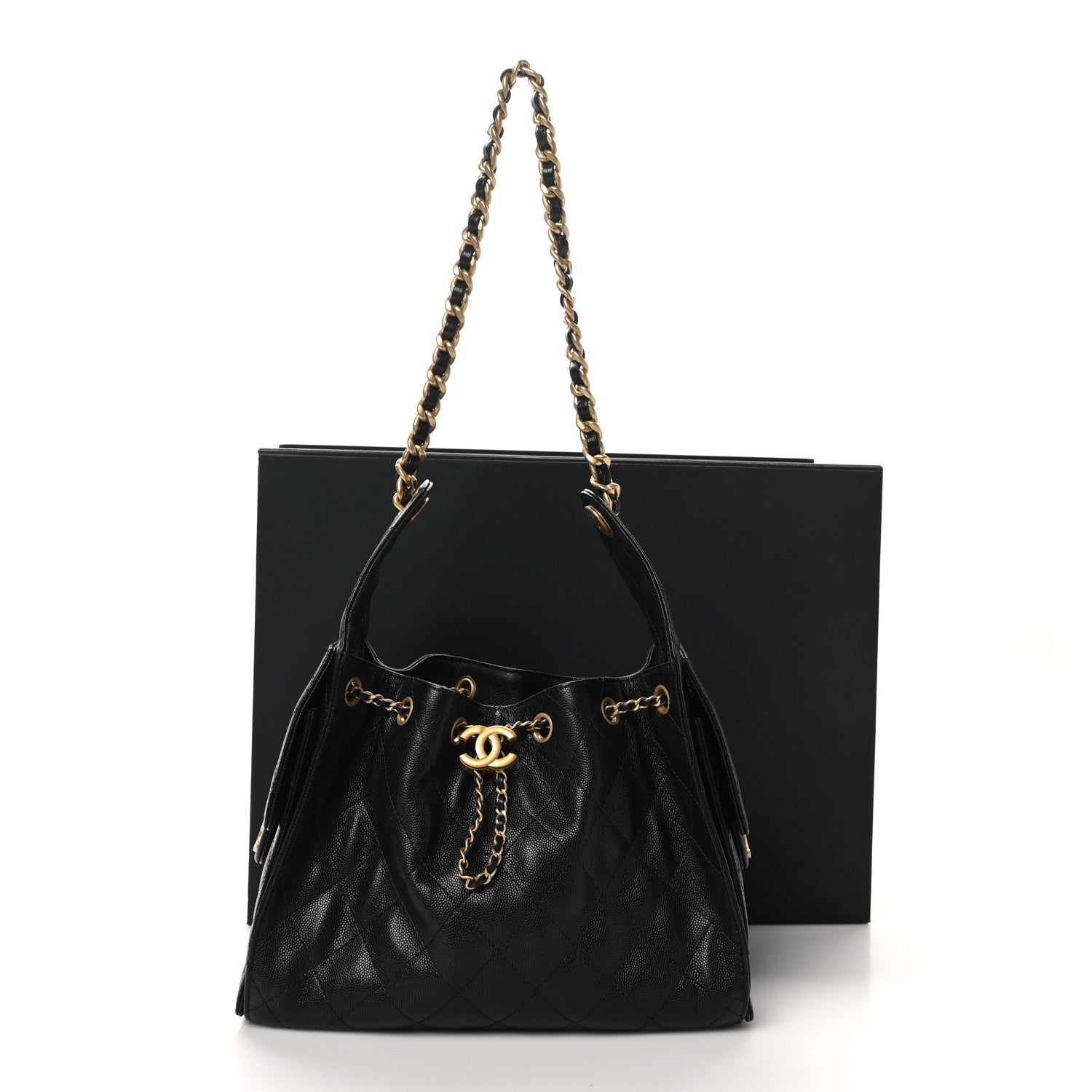 Chanel Caviar Quilted Small Chanel 25 Handbag Black 11 of 11
