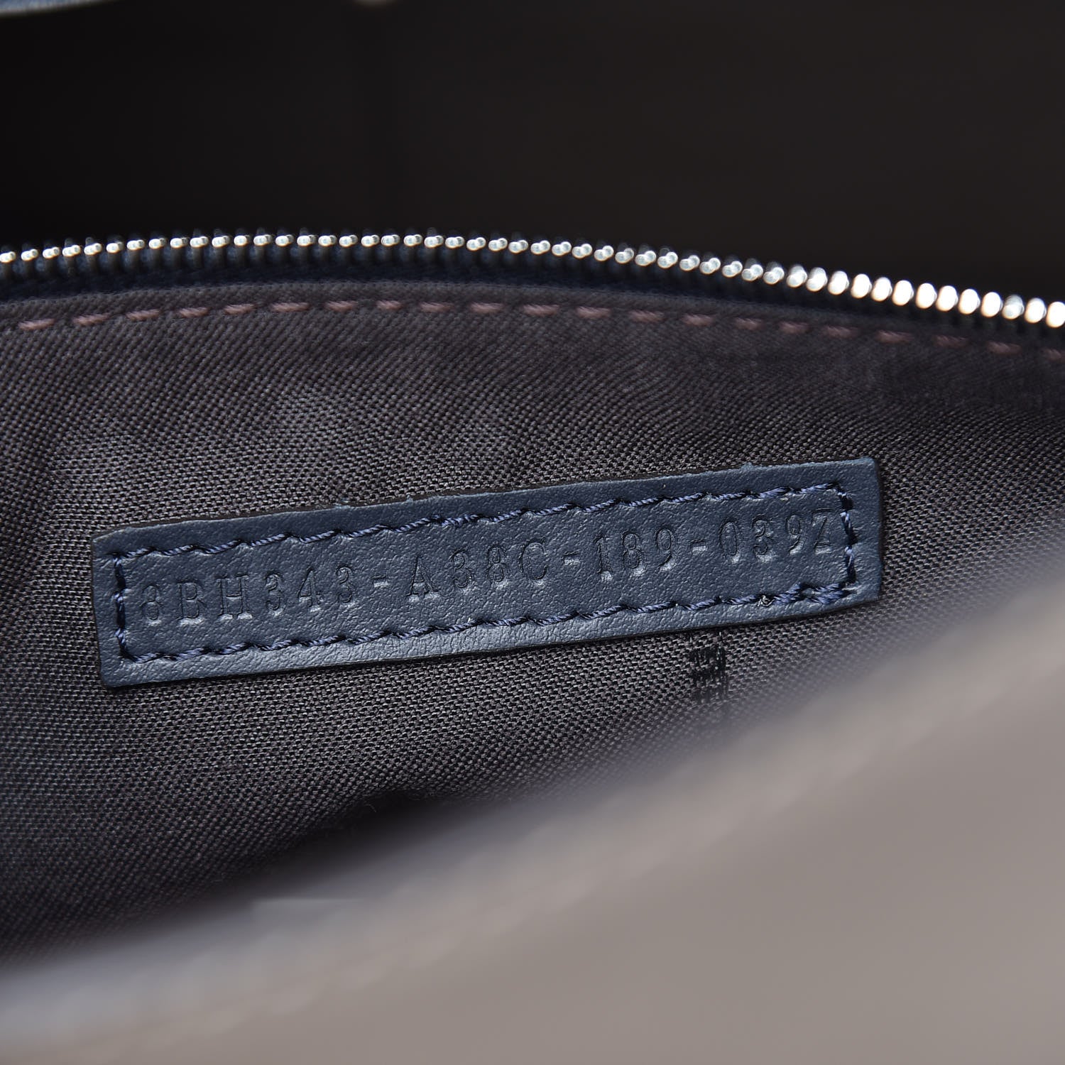 Fendi Vitello Century F is Fendi Regular Runaway Satchel Blue Notte Balena Multicolor 11 of 14