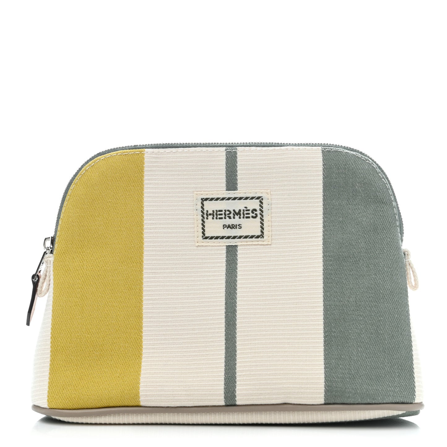 Cotton Stripe Bolide Rayures Rocabar Mini Travel Cosmetic Pouch Absinthe
