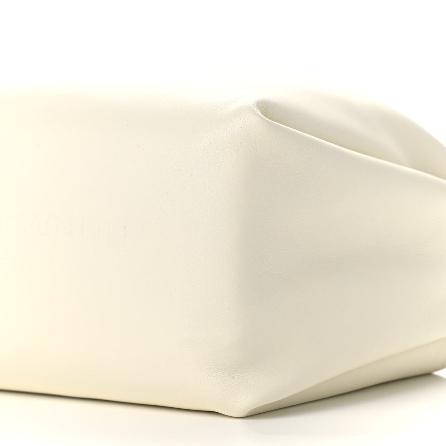 Lambskin Mini Scrunchie Bag White