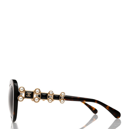 Chanel Pearl Crystal Bijoux Polarized Sunglasses 5335-H-B Tortoise 3 of 8