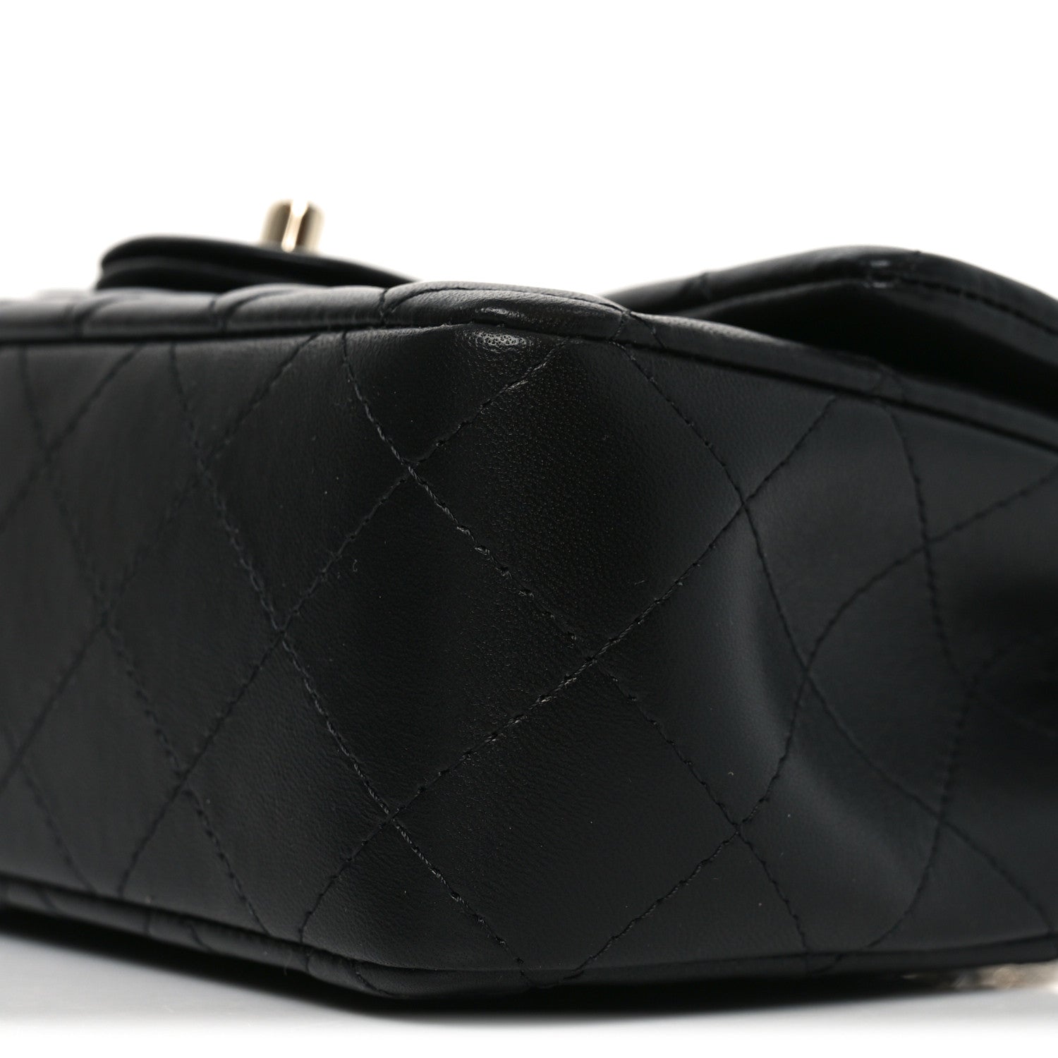 Chanel Lambskin Quilted Mini Rectangular Flap Black 10 of 11