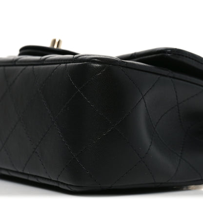 Chanel Lambskin Quilted Mini Rectangular Flap Black 10 of 11