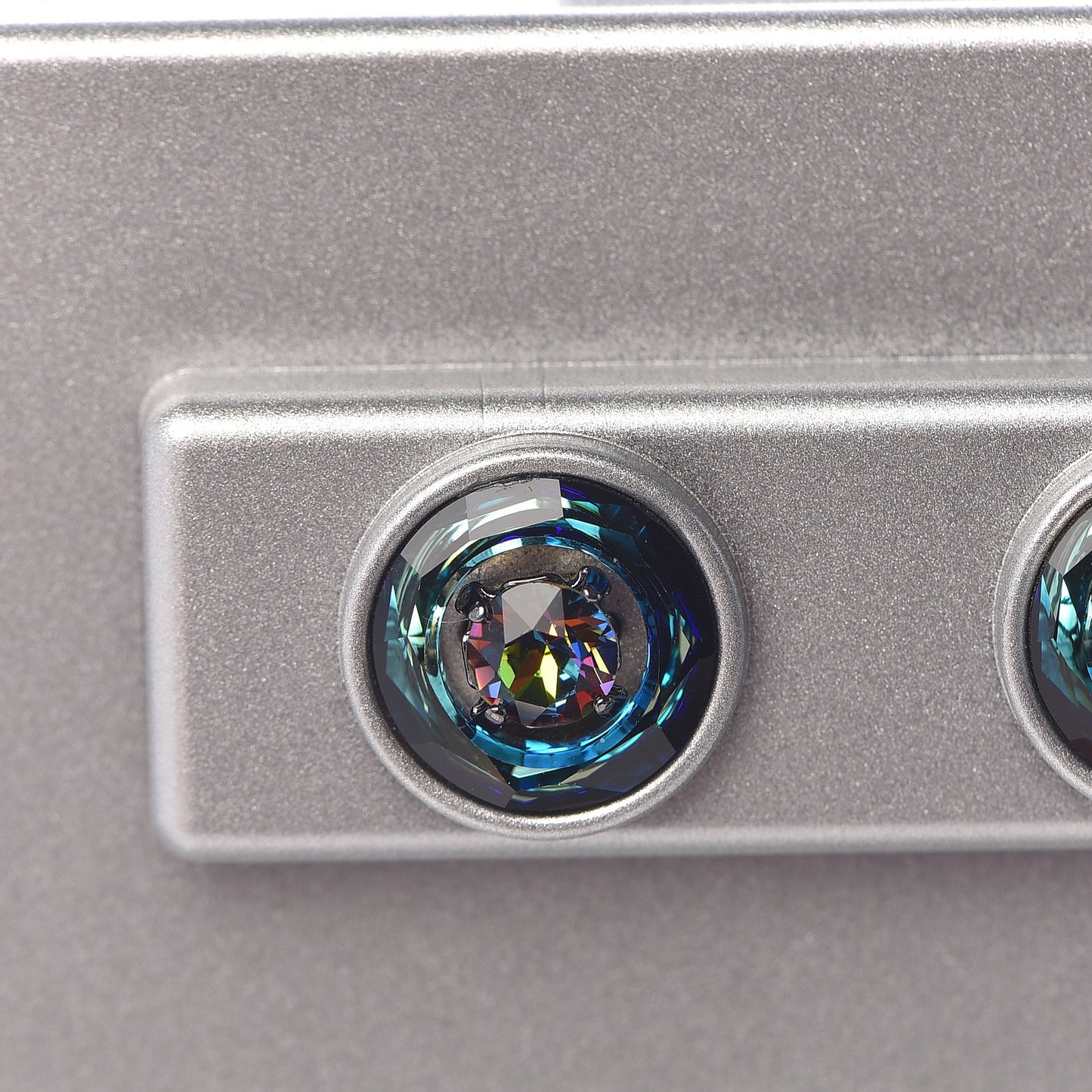 Perspex Roboter Series Clutch Bag Silver