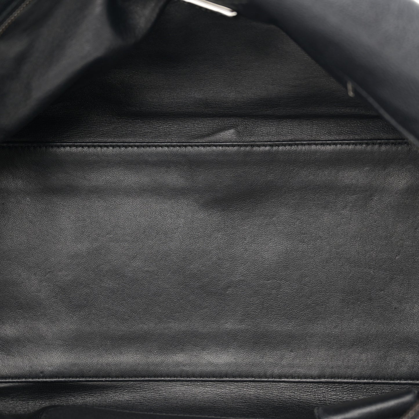 Smooth Calfskin Medium Luxe Ligne Bowler Black