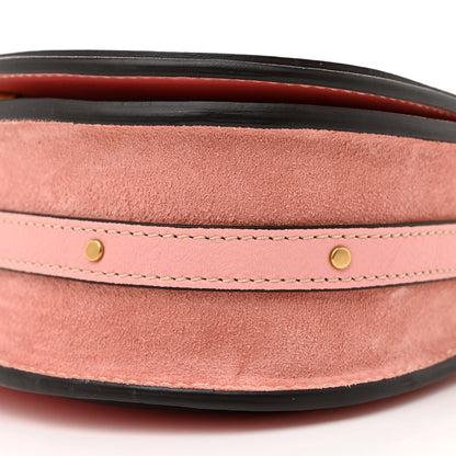 Chloe Calfskin Suede Small Nile Bracelet Bag Washed Pink 10 of 11