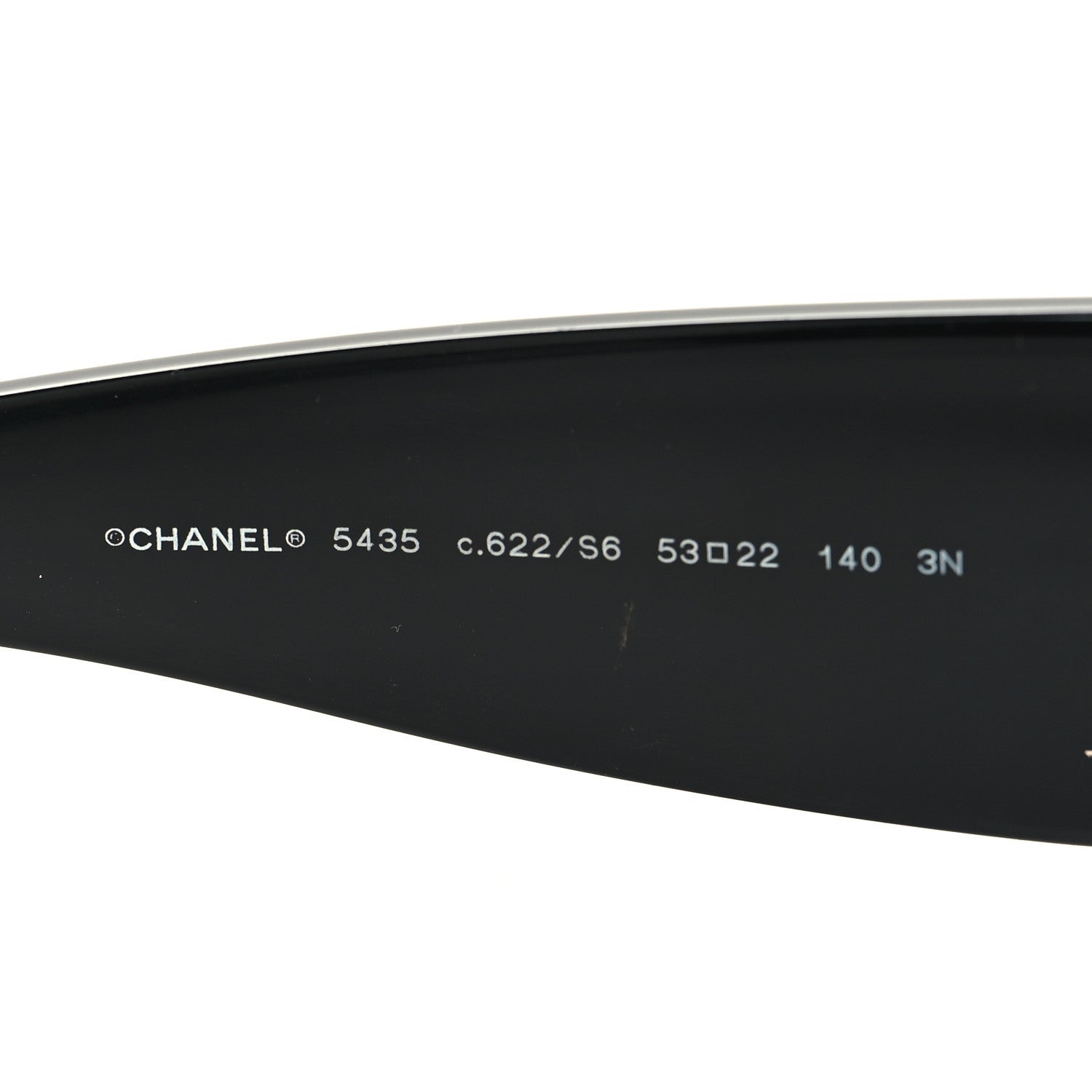 Chanel Acetate Rectangle Sunglasses 5435 Black 5 of 8
