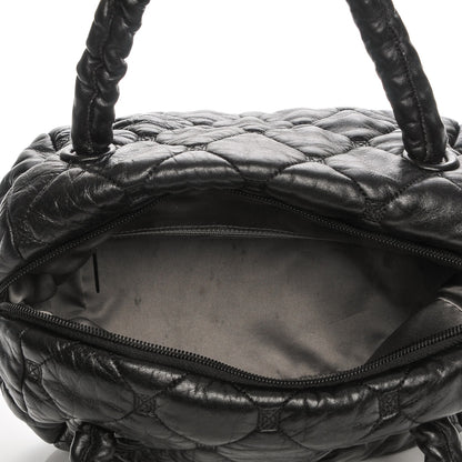 Chanel Lambskin Quilted Hidden Chain Bowler Black 5 of 7