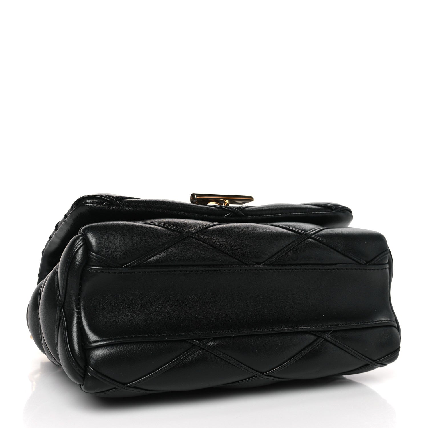 Louis Vuitton Lambskin Malletage Top Handle GO-14 MM Black 4 of 8