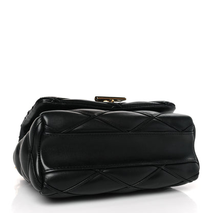 Louis Vuitton Lambskin Malletage Top Handle GO-14 MM Black 4 of 8