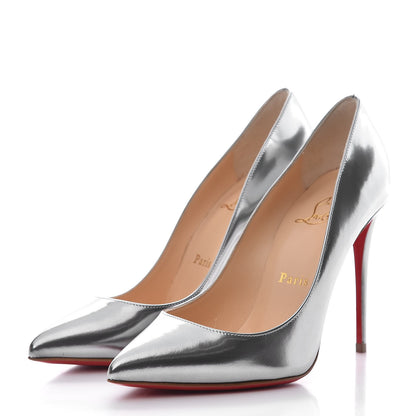Christian Louboutin Pigalle Follies 100 Pumps 36.5 Antispecchio Silver 3 of 8