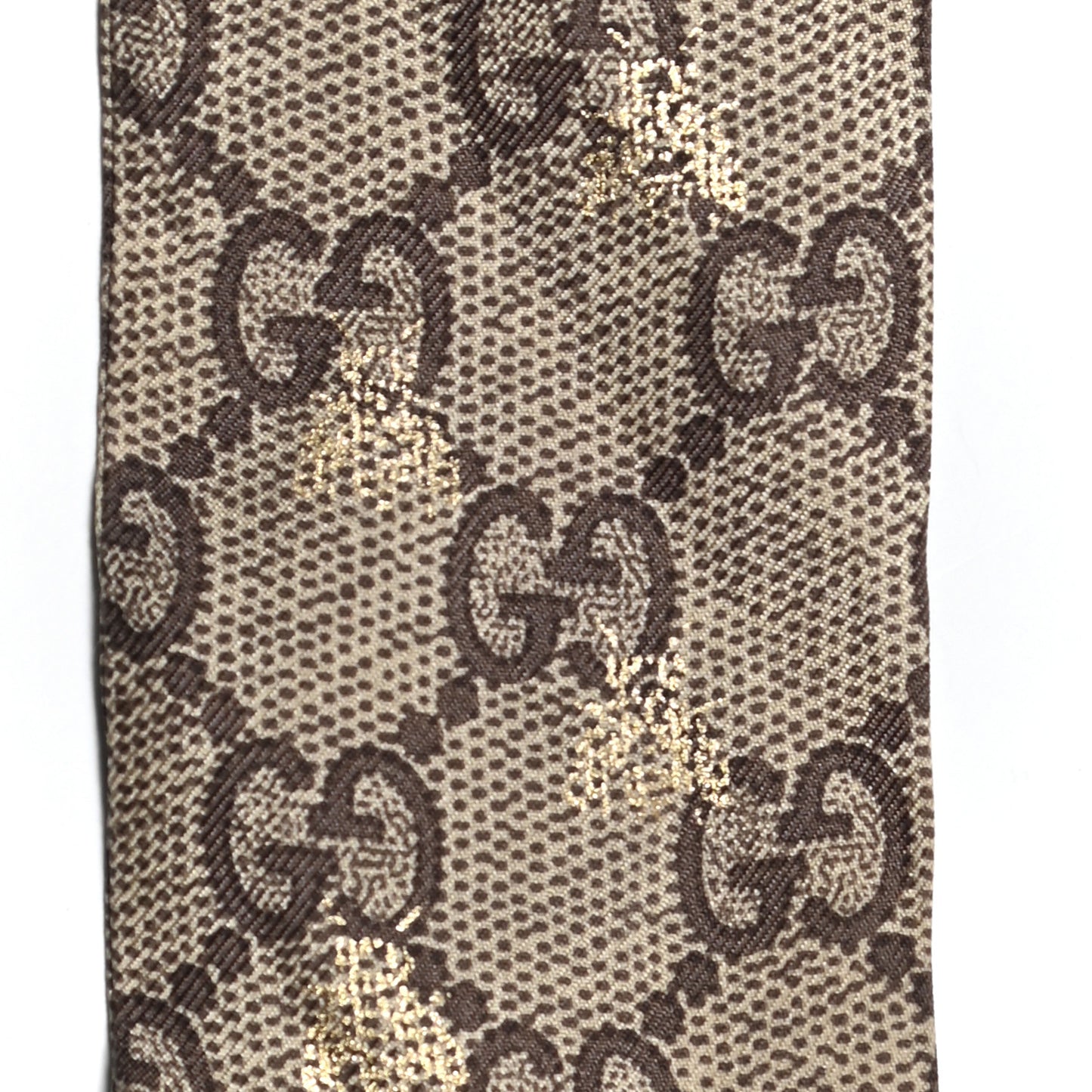 Silk Twill GG Monogram GG Bee Neck Bow Scarf Roseate Sky Blue