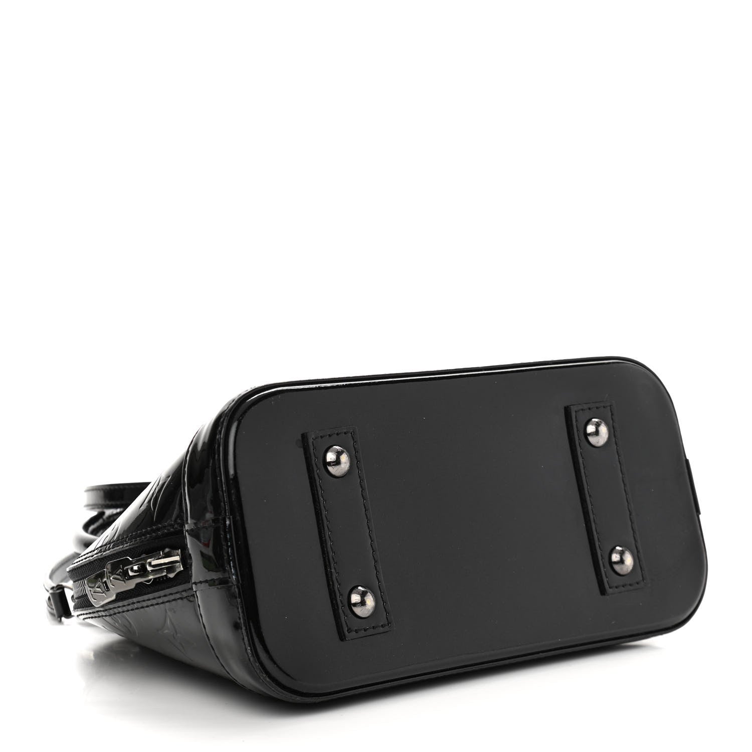 Louis Vuitton Vernis Alma BB Noir Magnetique 4 of 12