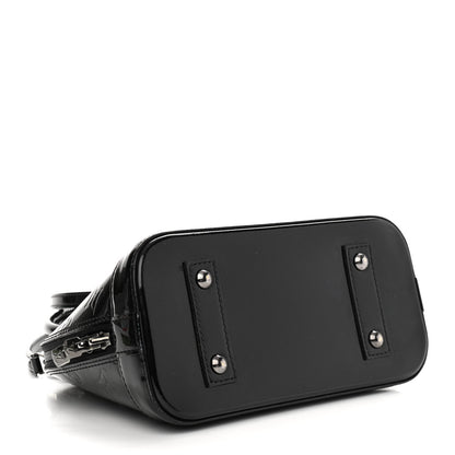 Louis Vuitton Vernis Alma BB Noir Magnetique 4 of 12