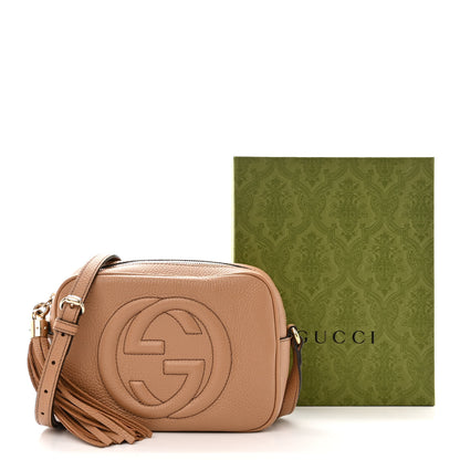 Gucci Pebbled Calfskin Small Soho Disco Bag Camelia 13 of 13