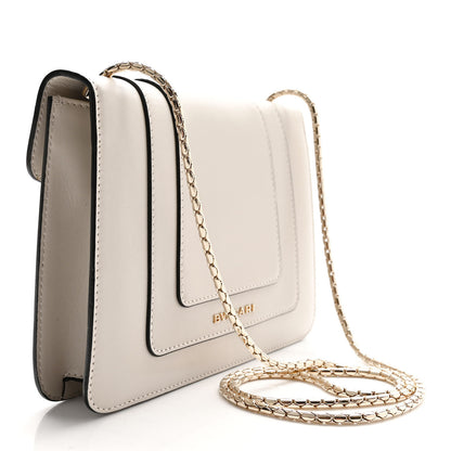 Bulgari Calfskin Small Serpenti Forever Snake Strap Crossbody Bag Grey 3 of 10