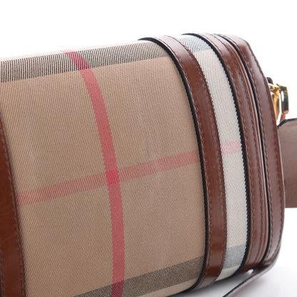 Burberry House Check Bridle Calfskin Doyle Crossbody Bag Dark Tan 12 of 12