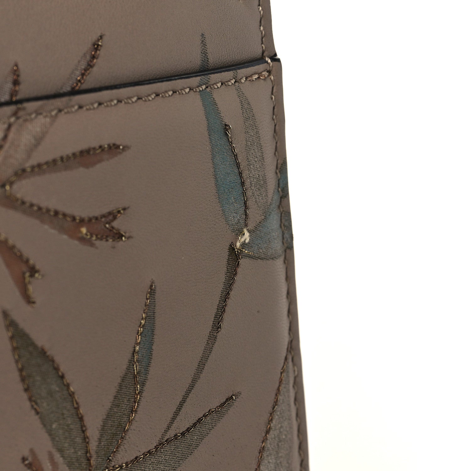 Valentino Garavani Vitello Embroidered Medium Glam Lock Rockstud Flap Beige 11 of 11