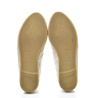 Gucci Nappa Matelasse GG Marmont Espadrilles 36.5 Great White 7 of 11