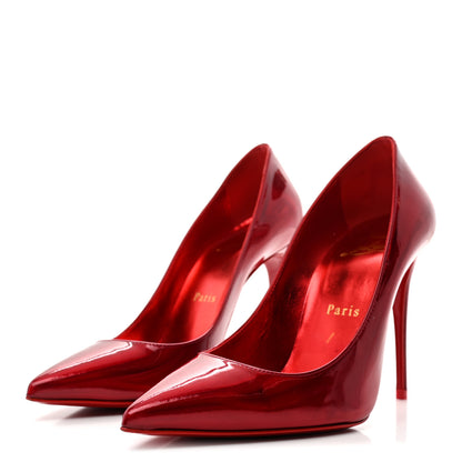 Christian Louboutin Metallic Patent Psychic So Kate 100 Pumps 35.5 Loubi 4 of 8