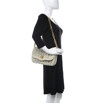 Bottega Veneta Jersey Crochet Shoulder Bag Plaster 2 of 10