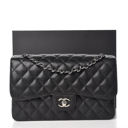 Chanel Caviar Quilted Jumbo Double Flap Black 10 of 10