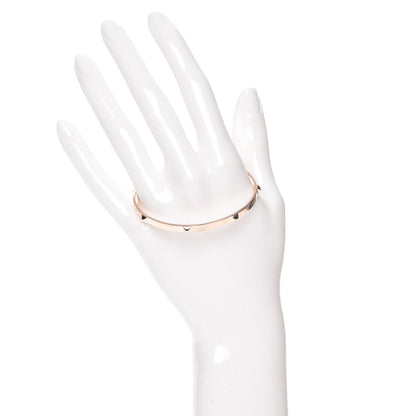 Hermes 18K Rose Gold Mini Clous Bracelet LG 2 of 6