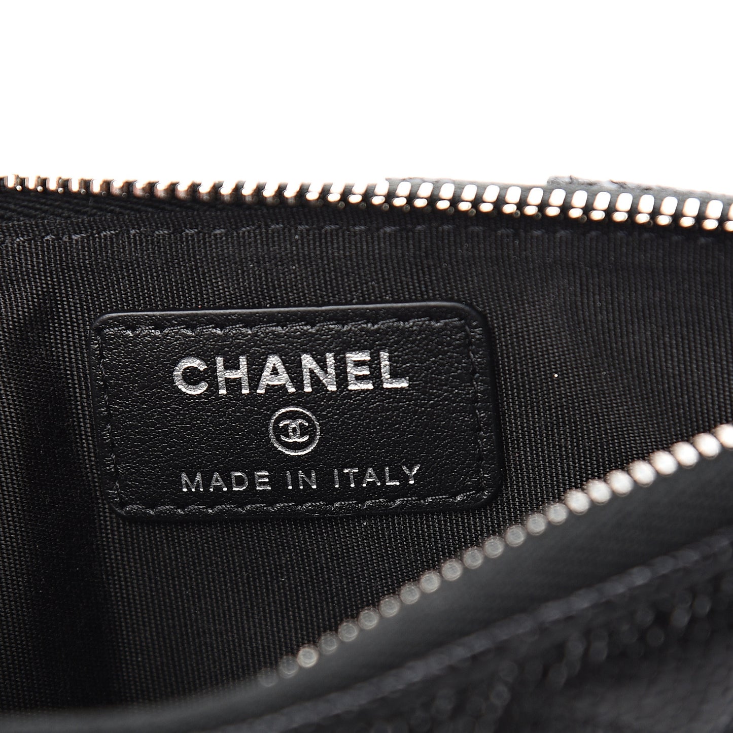 Caviar Quilted Classic Flat Wallet Pouch So Black