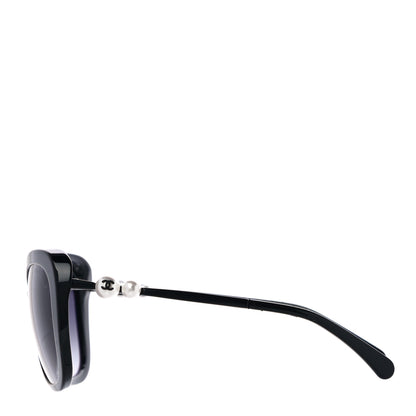 Chanel Acetate Butterfly Winter Pearl Sunglasses 5339-H Black 2 of 6