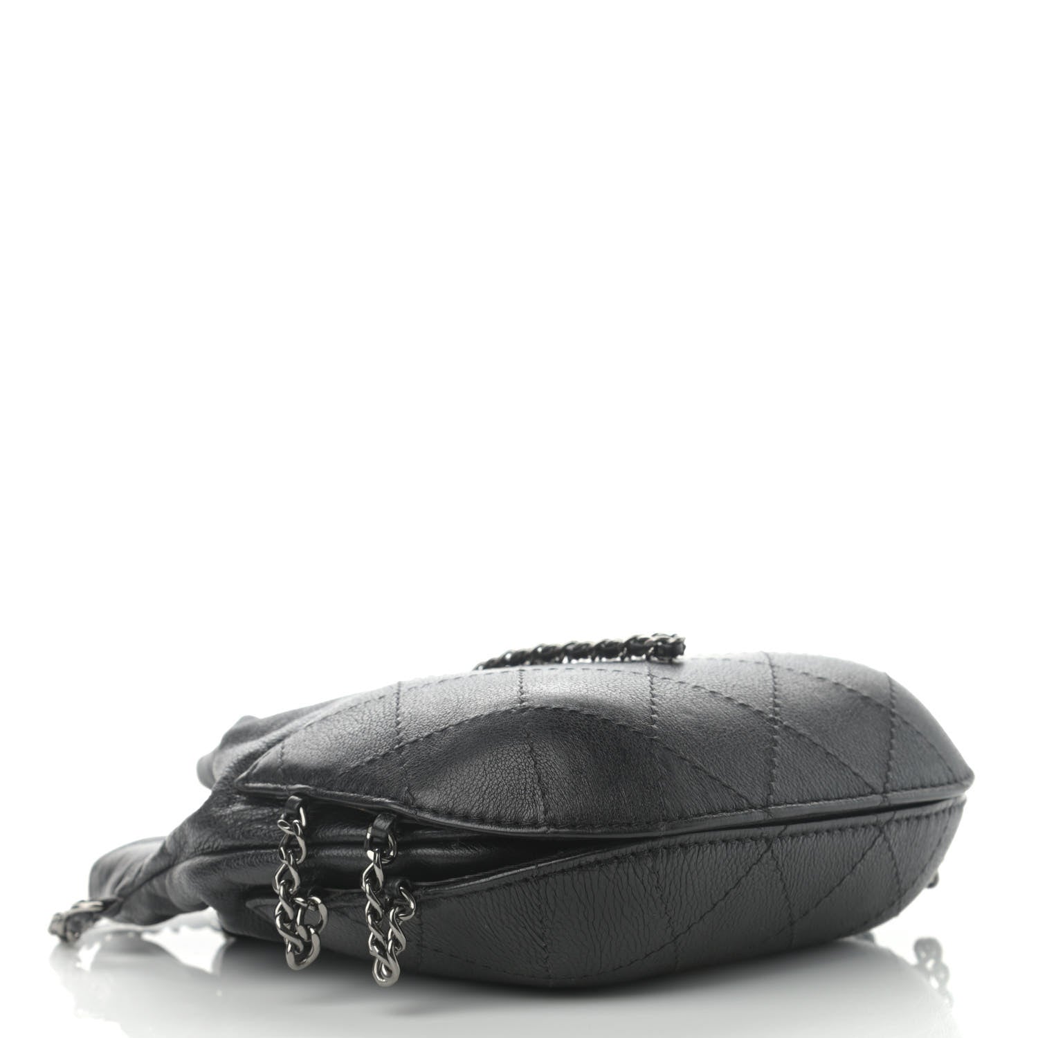 Chanel Calfskin Quilted Small Gabrielle Bucket Black 4 of 11
