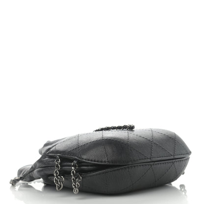 Chanel Calfskin Quilted Small Gabrielle Bucket Black 4 of 11