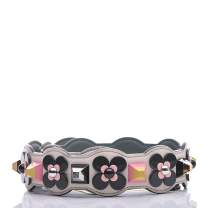 Fendi Vitello Dolce Plexiglass Flowerland Studded Strap You Camelia Multicolor 2 of 4