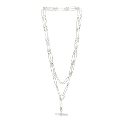 David Yurman Sterling Silver Diamond Lexington Y Chain Necklace 2 of 3