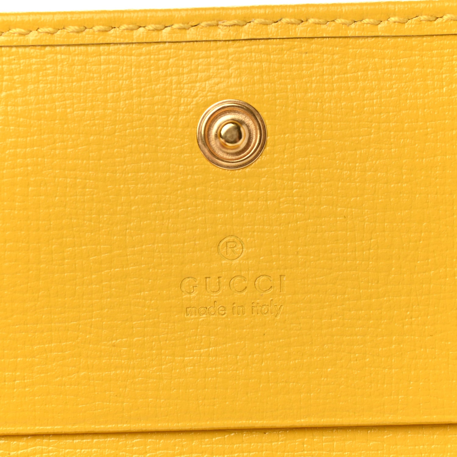 Gucci Azalea Calfskin GG Monogram Bi-Color Debossed Horsebit 1955 Card Case Wallet Dusty Azure Stone Topaz Deep Orange 6 of 8