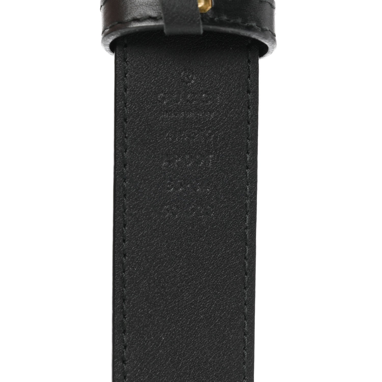 Gucci Calfskin Double G 20mm Belt 85 34 Black 4 of 6