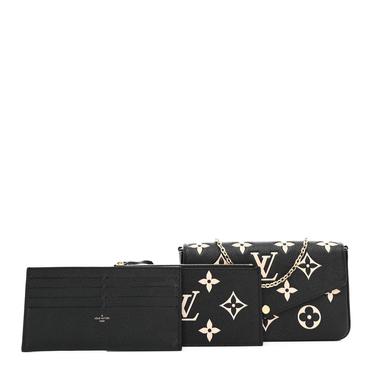 Empreinte Monogram Giant Felicie Pochette Black Beige