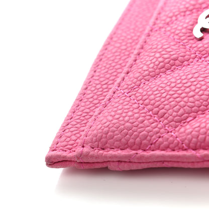 Chanel Iridescent Caviar Quilted Card Holder Pink 11 of 12