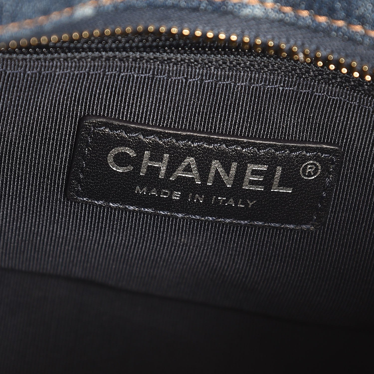 Chanel Denim Calfskin Small Gabrielle Hobo Blue 7 of 8