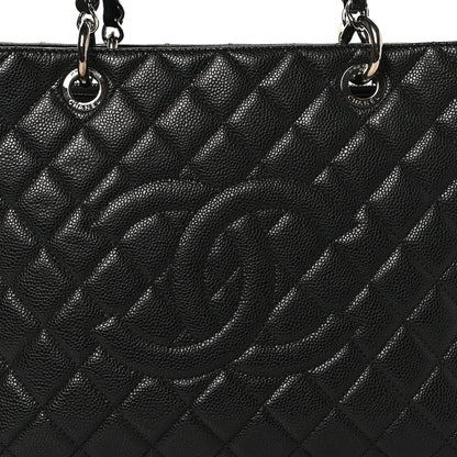 Chanel Caviar Quilted Grand Shopping Tote GST Black 8 of 10