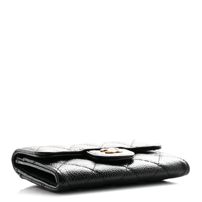 Chanel Caviar Quilted Flap Card Holder Wallet Black 4 of 9