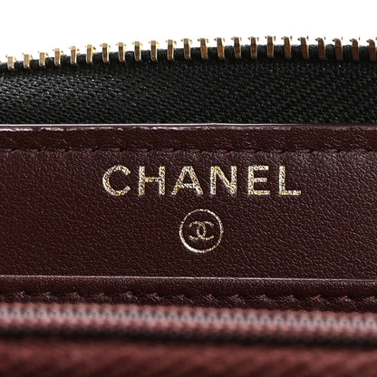 Chanel Caviar Quilted Large Gusset Zip Around Wallet Black 6 of 12