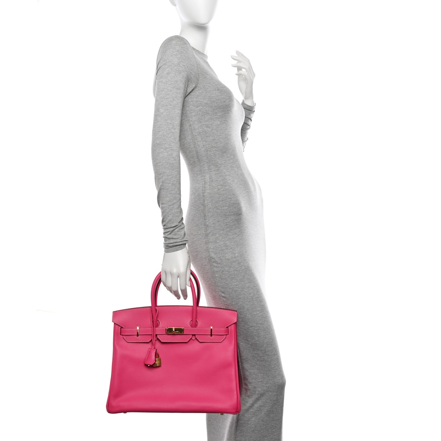 Hermes Epsom Birkin 35 Rose Tyrien 2 of 13