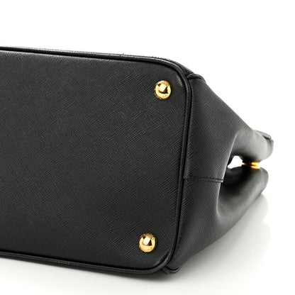 Prada Saffiano Medium Galleria Double Zip Tote Black 10 of 13