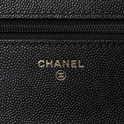 Chanel Caviar Quilted Bracelet On Chain Wallet On Chain WOC Black 9 of 10