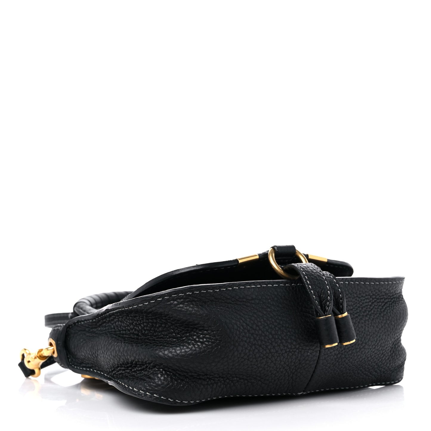 Calfskin Mini Marcie Satchel Black